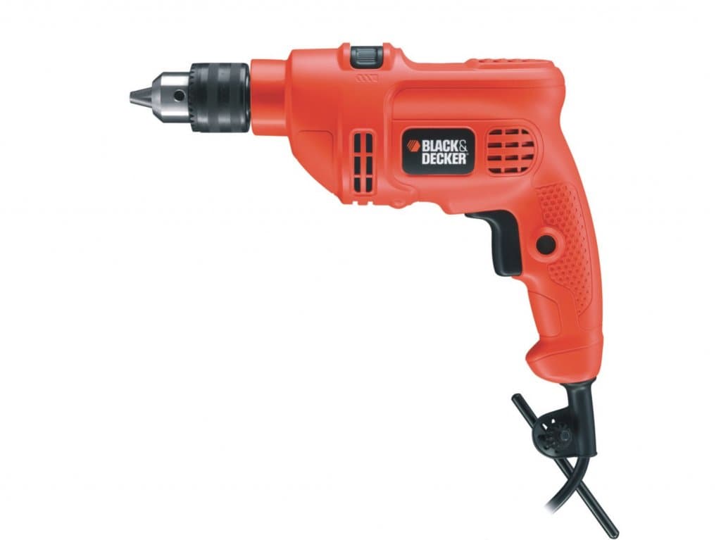 BLACK+DECKER 500W Single Speed Hammer Drill Power Tool, KR504-GB