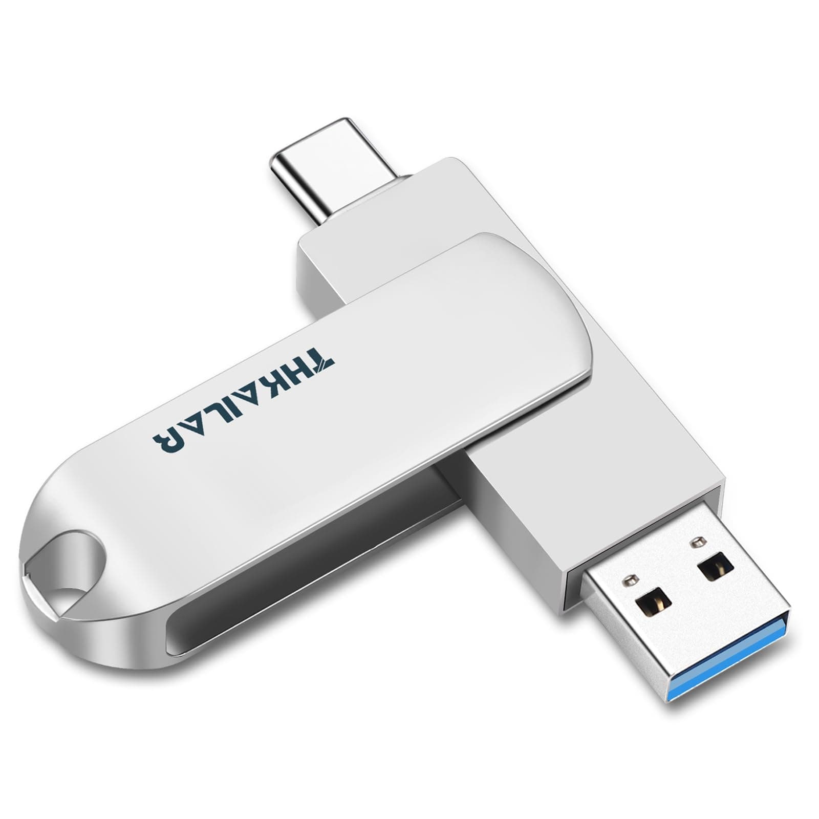THKAILAR 512GB USB Stick 3.2 with Type A and Type C Ports,Up to 400MB/s Read,USB C Stick Gen 2 Portable SSD Flash Drive, USB for PC/Android Phone/Macbook(High Speed)