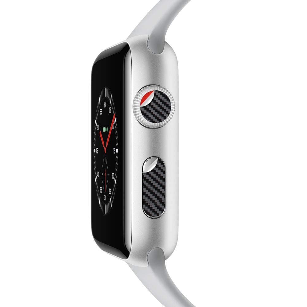 IPG for Watch Crown DOT & Side Button, 28 Decals (14 DOTS + 14 Side Buttons) 7 Different Color Sticker Vinyl Cover (Set 1)