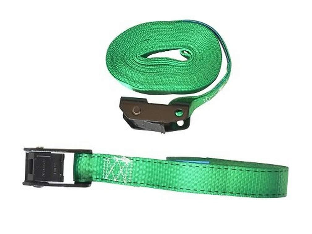 Master Lock3379EURDATCOL Luggage Strap with easy to use Buckle, Random Colour, 5 m x 25mm Strap, Pack of 2