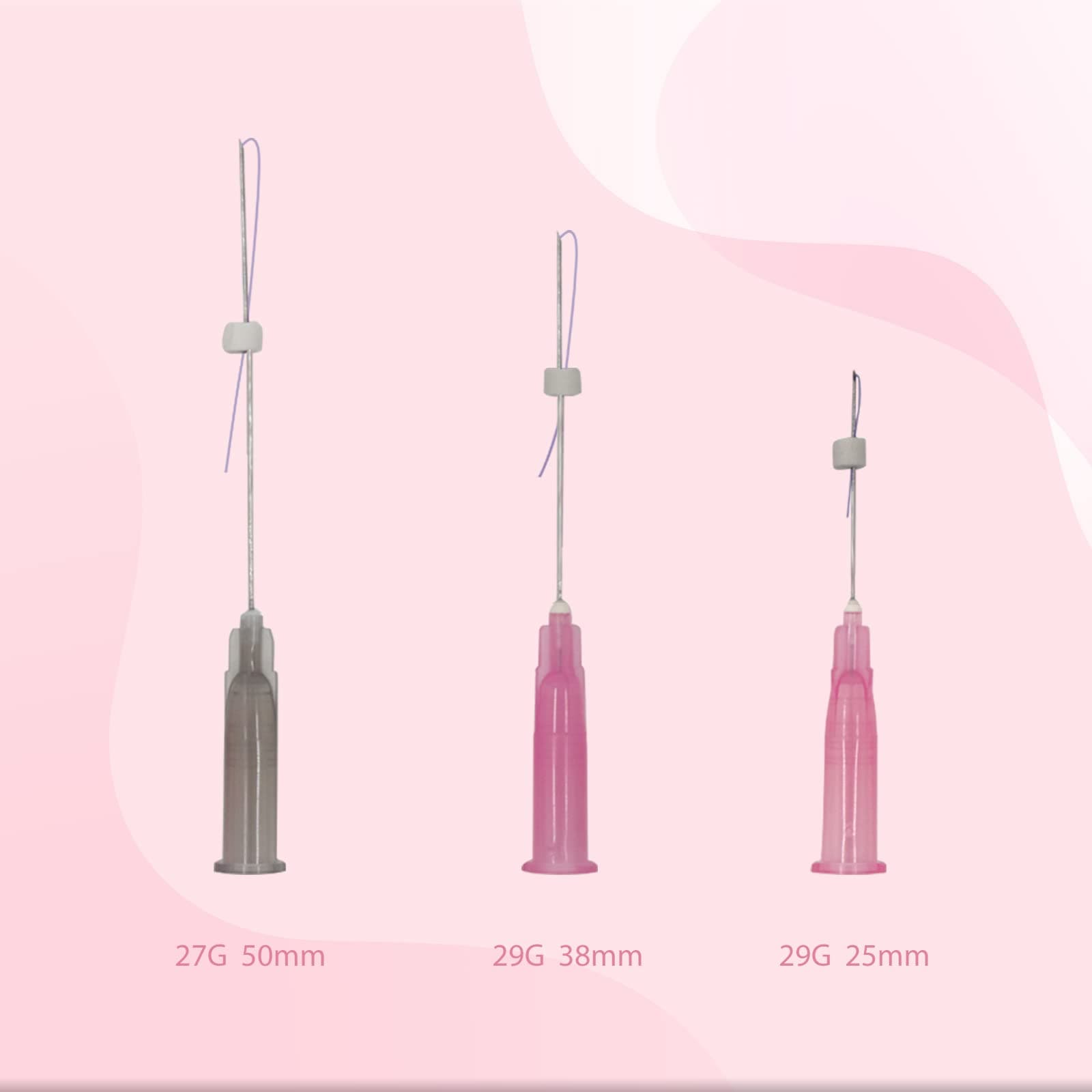 Pdo Mono Threads, 29G25mm 40Pcs, Pdo Threads for Face Lift, Improves Skin Texture and Reduces Fine Lines and Wrinkles