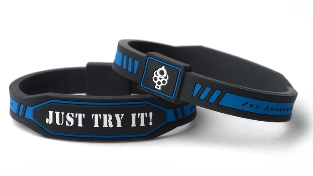 Bam Bandz Second Amendment Silicone Bracelet (Medium 7.5 inches)