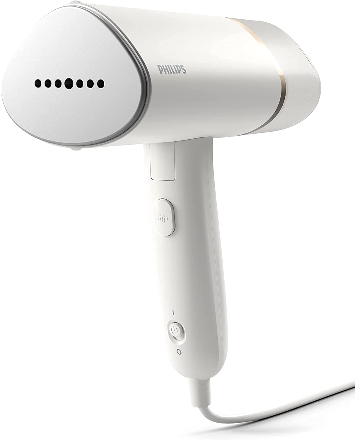 Compact Handheld Steamer 3000 Series - 1000W - 20g/min Continuous Steam - 2M Cord Length - 120ML - Compact & Foldable - White - STH3020/16