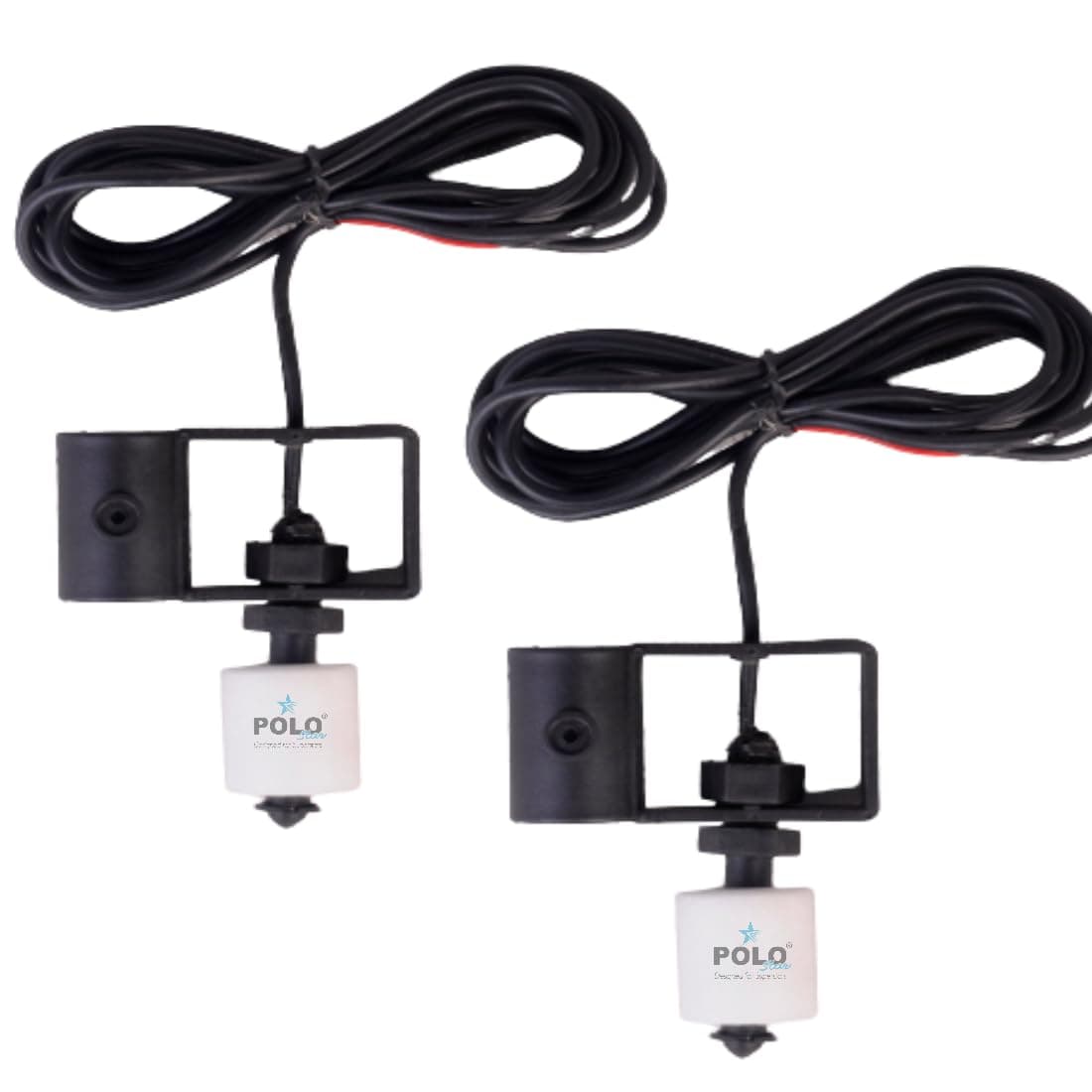 Polo Star Magnetic Float Sensor Switch for Liquid Water Level Controller | Water Tank | Pipe Mount | Top - Vertical Mount | Fit & Forget Design | 2 MTR Heavy Cable | with Reversable NO – NC Pack of 2