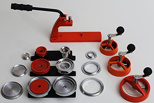 Multi-size Button Maker Kit with 3 Interchangeable Dies / 1-1/2" (1.5"), 1-3/4" (1.75") & 2-1/4" (2.25") / Badge Maker Hobby Kit