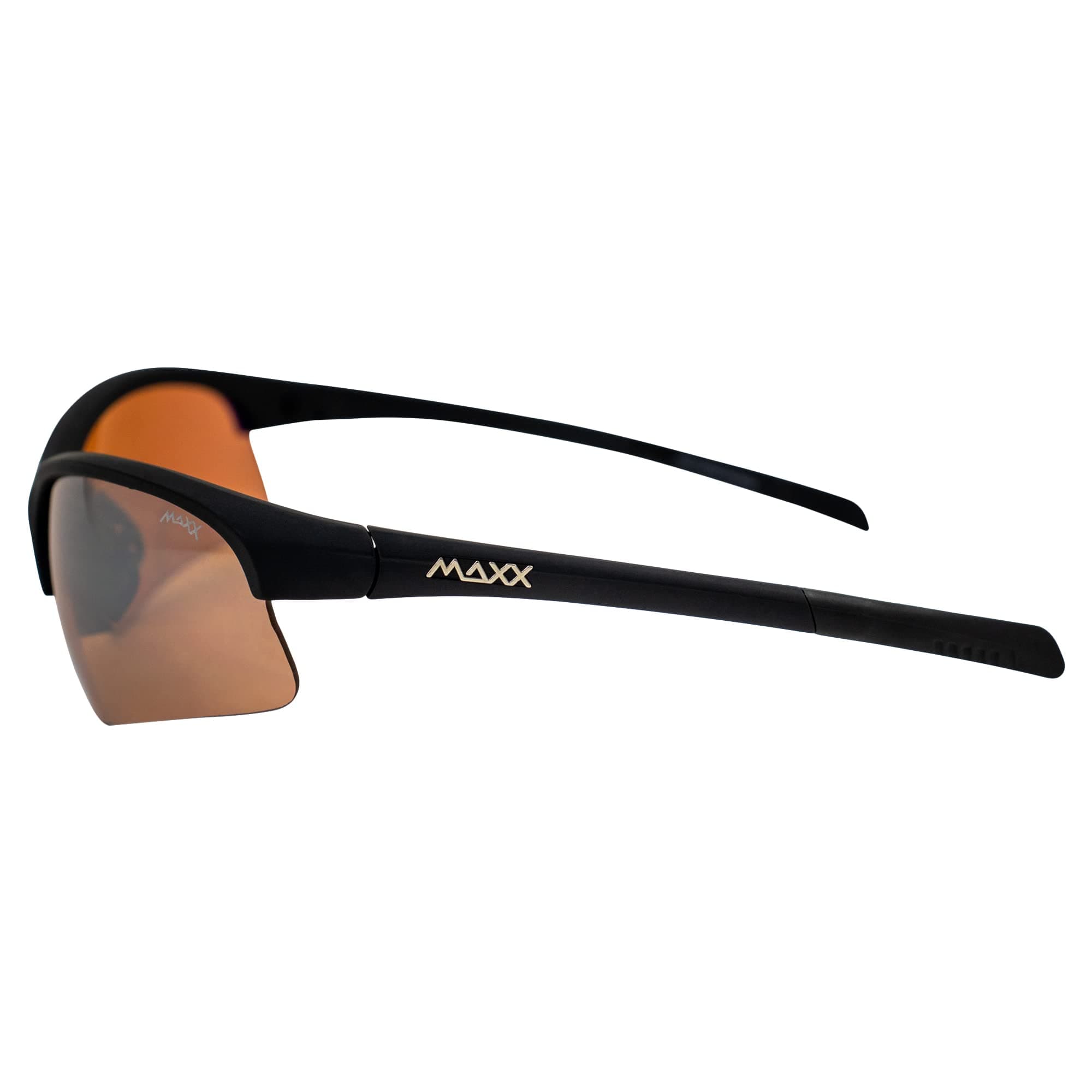 TR90 Maxx Domain HD Black Amber Lens