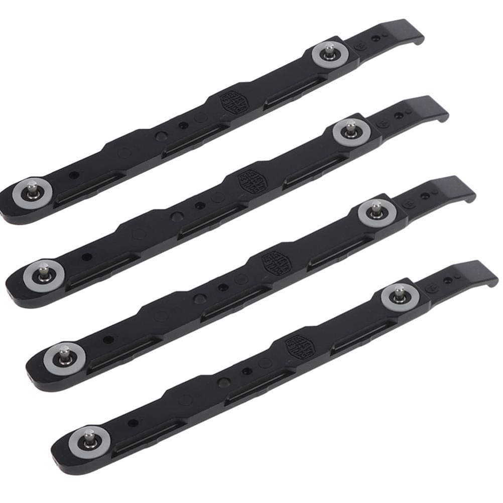 4 Pack Chassis Hard Drive Mounting Plastic Rails,Black