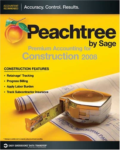 Peachtree Premium Accounting for Construction 2008