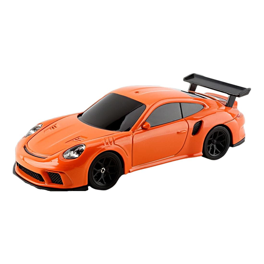 RC Drift Car, 1:43 Remote Control High Speed Race Car for Adults, 2.4GHz 4WD Racing Hobby Toy With LED Lights and Drift Tires (Orange)