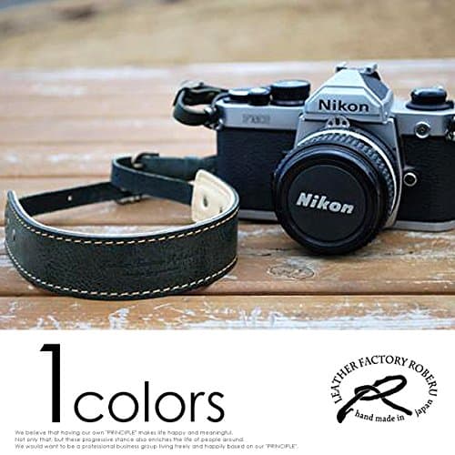 ROBERU Oil leather strap for single-lens reflex camera Forest green