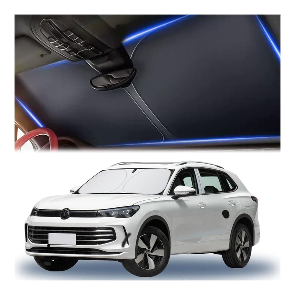 300T Thickened Sunshade for Car Windshield,Windshield Sun Shade for Blocking 99% Sunlight & Heat,Summer Car Essentials Sun Cover for Car Windshield Fits,Truck,SUV (XL: 59x31.5 inch)