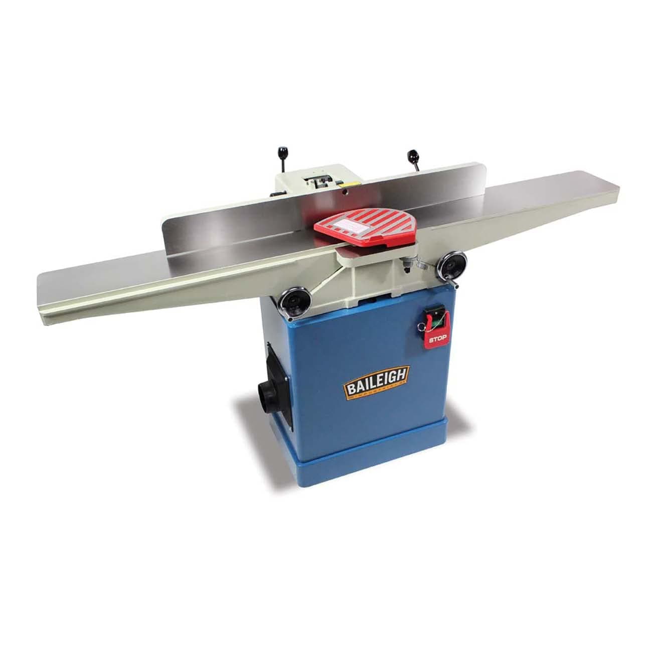 Baileigh IJ-666 Bed Jointer, Single Phase, 220V, 66" Table Length, 5000 RPM, 110/(Prewired 110V), 1 hp, 6" Long