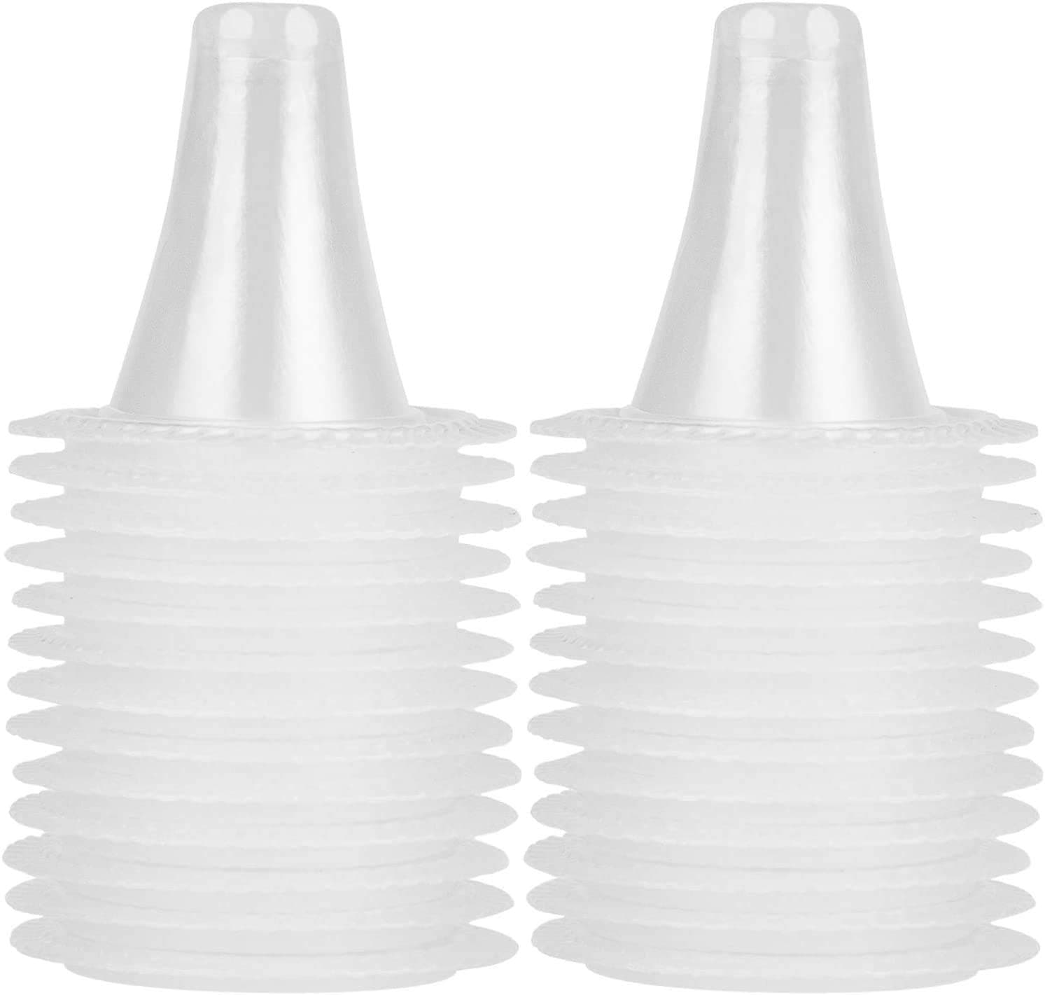 DELFINO Ear Thermometer Probe Covers, Refill Caps Replacement Lens Filter Protector Ear Thermometer Covers Disposable Refill Caps BPA/Latex Free Clear for All Braun ThermoScan Covers Models,100PCS