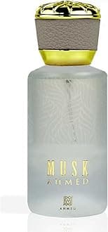 AHMED Musk EDP 50ML a Sensual Fragrance for Women and Men with Oriental Musk, Citrus Floral, Rose and Jasmine by Al Maghribi Arabian Oud and Perfumes Dubai