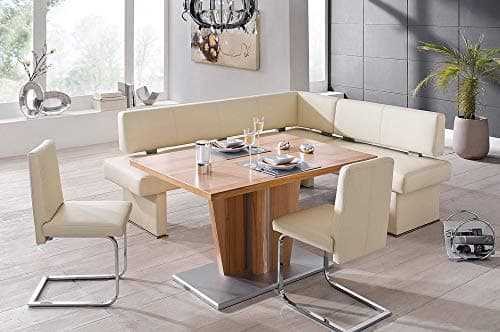 4 Piece Modern Dining Set, Queens 151/1 Home and Kitchen Furniture Breakfast Nook, Great Dining Set for Your Modern Kitchen