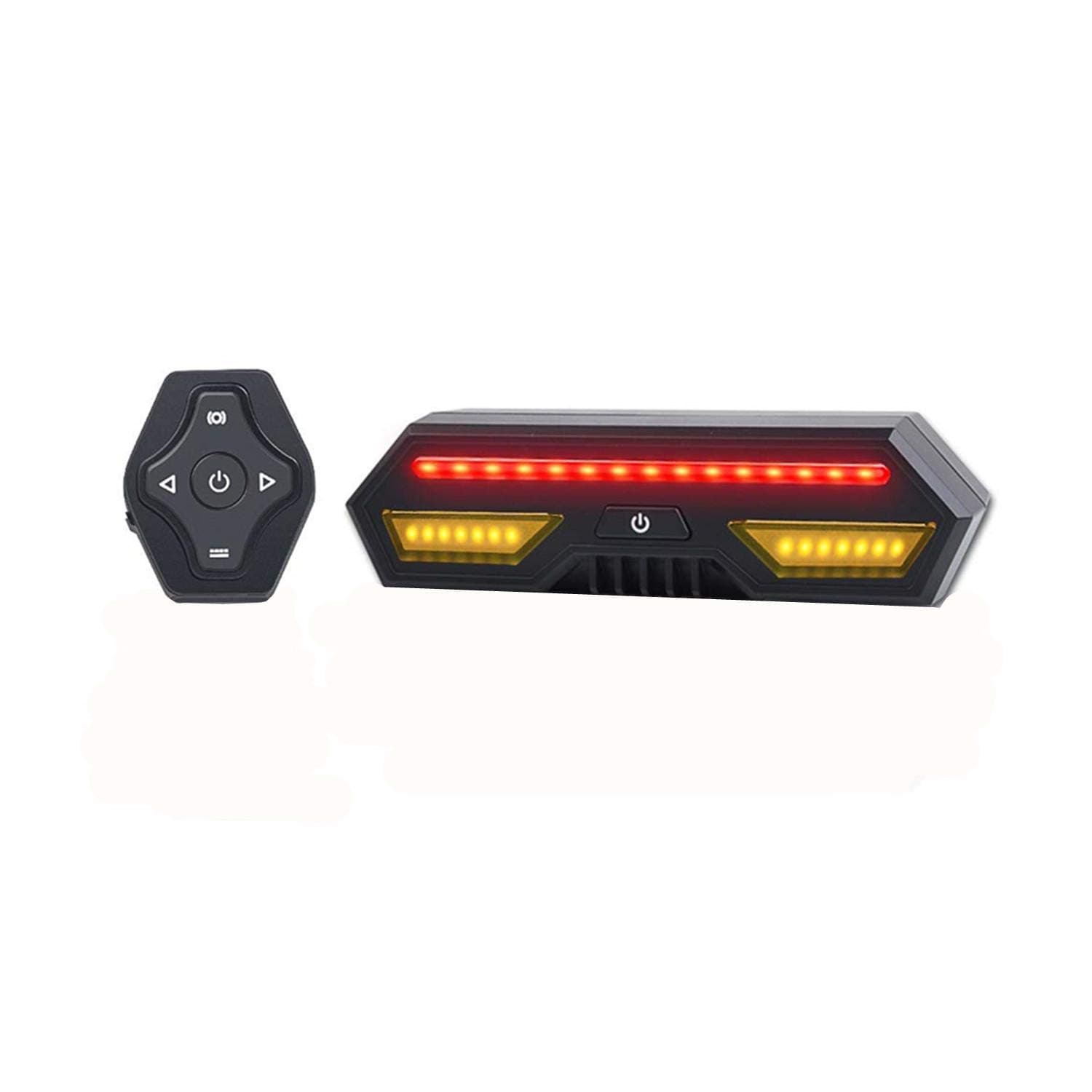 LED Bike Taillight Wireless Remote Control Smart Bicycle Tail Light Multifunction Rear Lights USB Rechargeable Waterproof