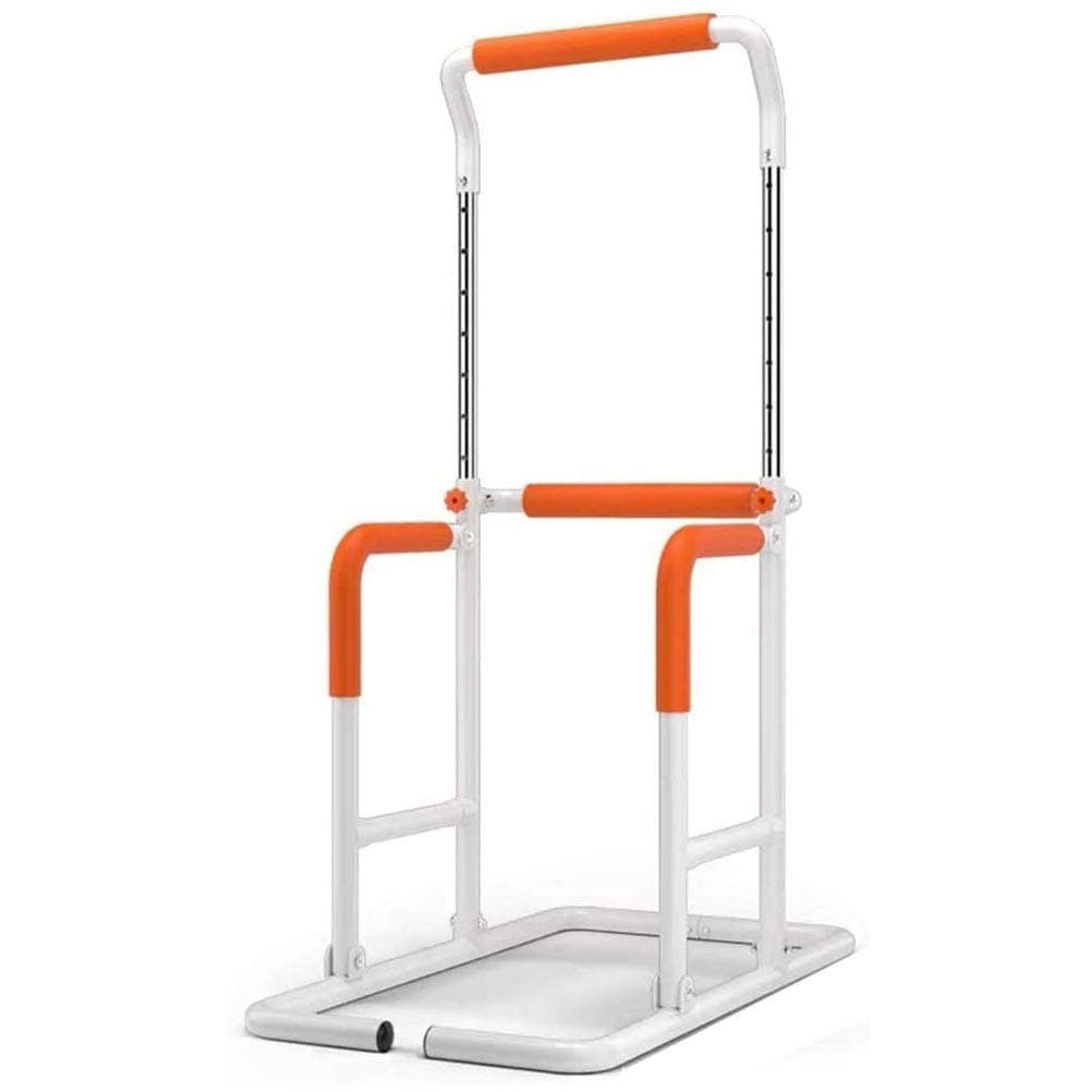 Fitness Equipment Pull-up Bar Stand Strenth Training Pull-up Bars Power Tower Workout Dip Station for Home Gym Free Standing(White)