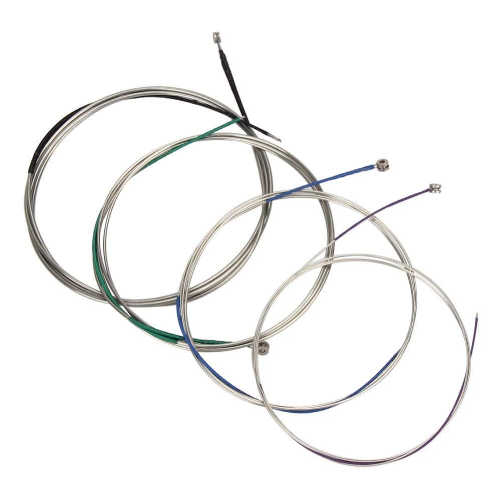 Cello strings Full Set (A-D-G-C) Universal Steel Core Nickel-Chromium Wound with Nickel-plated Ball End for 4/4 3/4 1/2 1/4 Cello