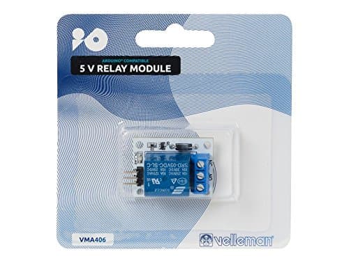 Velleman VMA406 5 Volt IO Arduino Compatible Relay Module, Multi-Colour