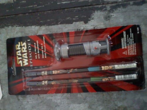 star wars episode 1 no.2 pencils with sharpener