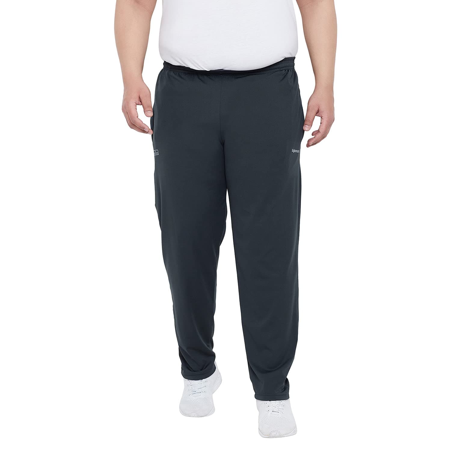 BigbananaPlus Size Men's Solid Trackpant