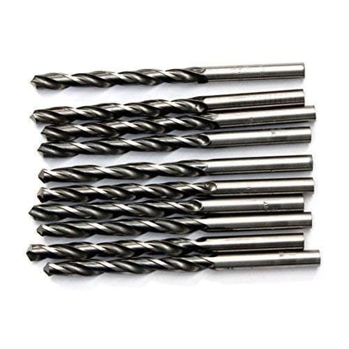 10 x 4.2MM PROFESSIONAL HSS METAL DRILL BITS. MADE IN GERMANY (SILVER)