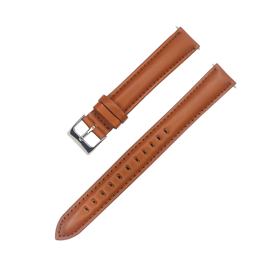 Extra Long Light Brown Genuine Leather Watchband,Great Replacement Strap for Big Wrist (88X140mm)