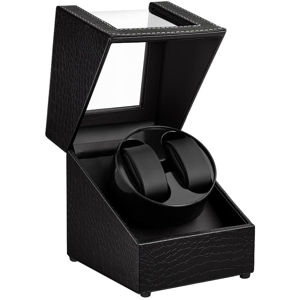 Watch Winder for Automatic Watches,Automatic Watch Winder Box,Double Watch Winder for Women's and Men's Watches with Quiet Japanese Mabuchi Motor