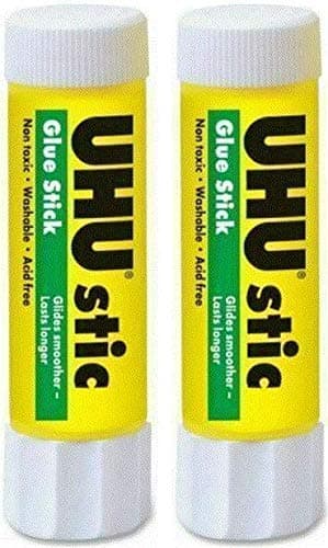 Hit Picks UHU 99655 Stic Permanent Clear Application Glue Stick, 1.41 oz (2 Pack)