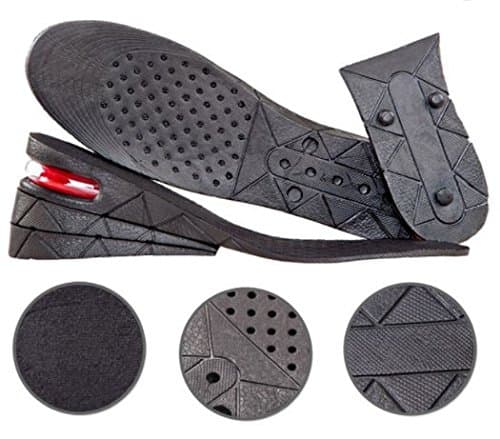 3-Layer Height Increase Insoles - Orthothic Heel Support - Elevated Shoe Lifts for Men Or Women