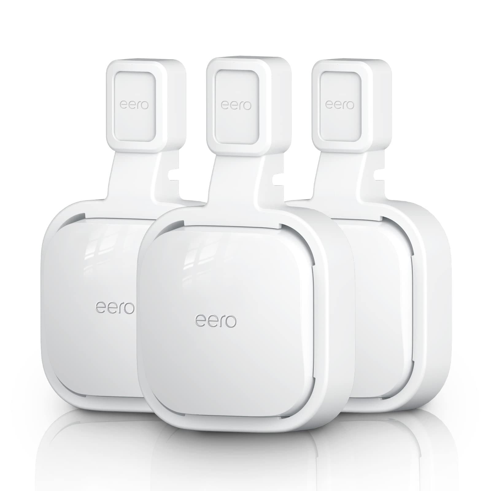 3Pack Wall Mount Holder for eero Pro 6e/Pro 6 Mesh Wi-Fi System, Tri-Band Mesh, Wi-Fi Router Wire Organizer