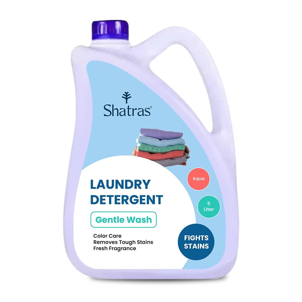 Liquid Detergent 5 Liter, Laundry Liquid for Fabric Care, Suitable for Top-Load and Front Load Machine and Hand Wash, Concentrated Laundry Detergent