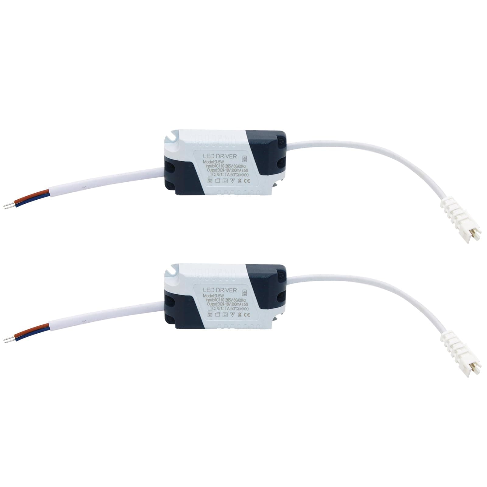 3~5W LED Driver 300mA Constant Current High Power AC 85-265V Output 12-18V SM Male Connector External Power Supply LED Ceiling Lamp Rectifier Transformer