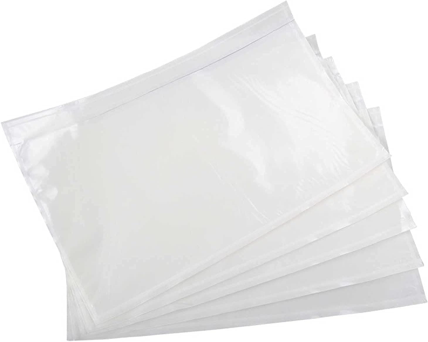 Securement Full Gumming Packing List Envelope (Size: 6" x 9.5")- Packing List Enclosed/Invoice Pouch/Carton Invoice/Packing List Pouch (100 Pcs)