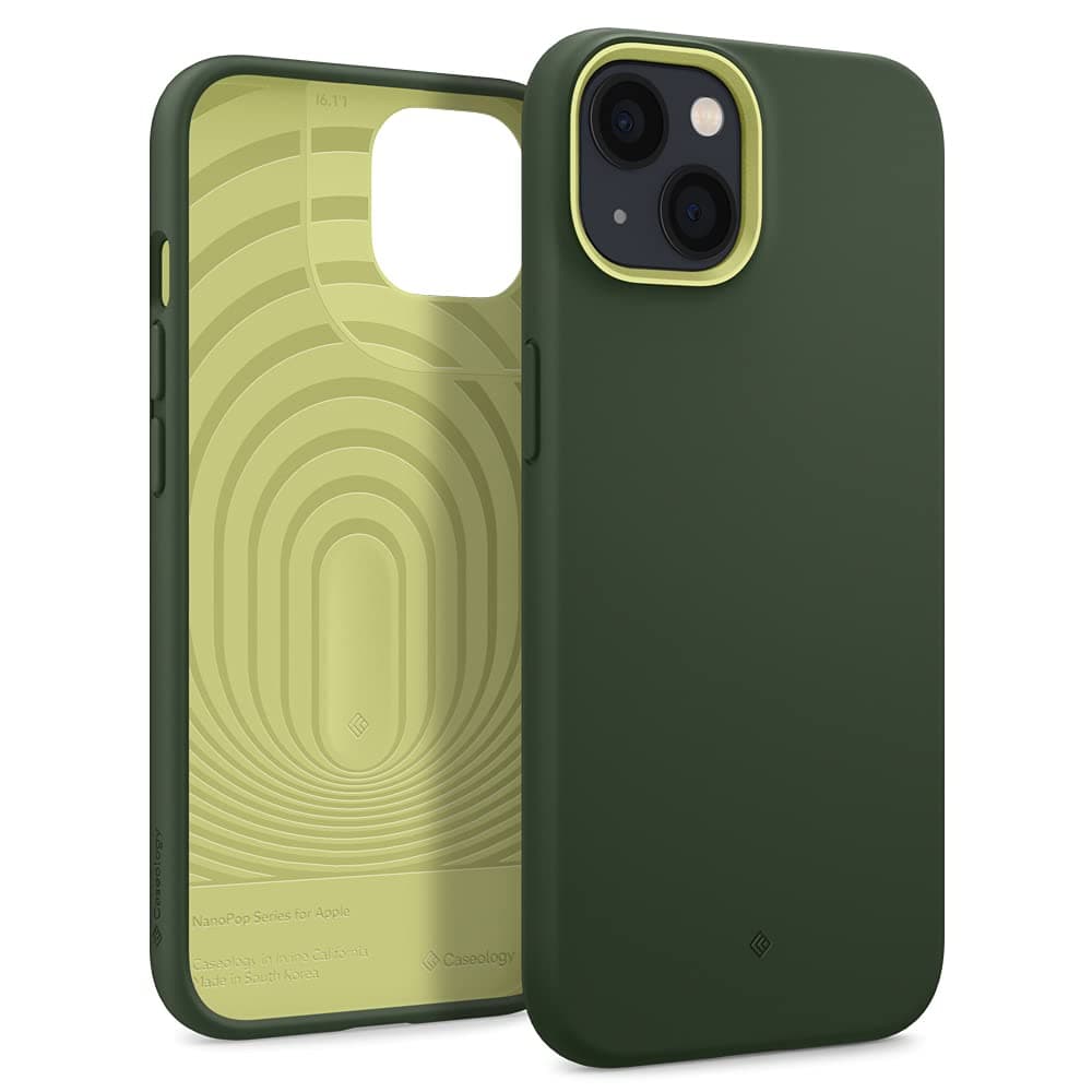 CaseologyNano Pop Silicone Case Compatible with iPhone 13 Case (2021) - Avo Green