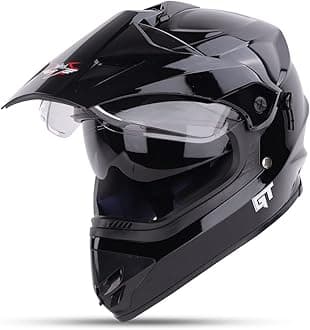 Off Road GT ISI Certified Motocross Helmet for Men with Inner Sun Shield