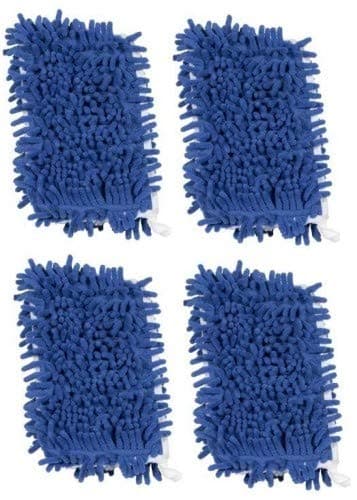 Replacement Pads Compatible with Dual Microfiber Mop Refill & Compatible with 18 in Flip Mop & Compatible with 18 inch Dust Mops (4 Pack)