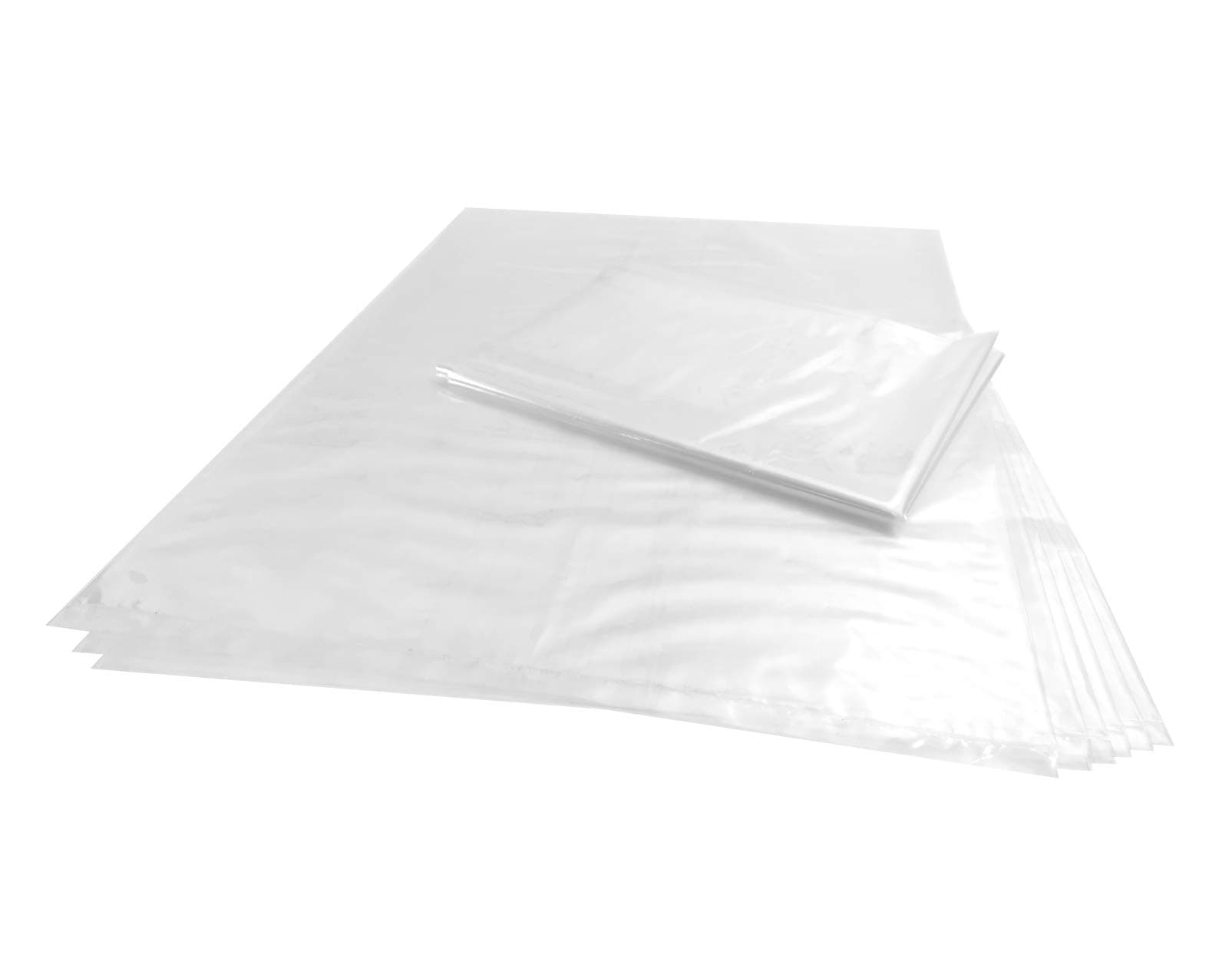 Wowfit 10 CT 24x36 Inch Clear Plastic Flat Open Poly Bags, 1.6 Mil Food-Grade – Great for Bread Proofing, Posters, Blueprints, Artwork, Canvas, Cushions, Furniture Covers, and More