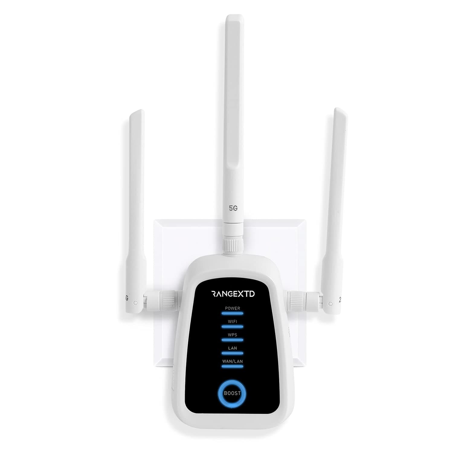 RangeXTD Trifi WiFi Extender - 3-in-1 WiFi Range Extender | WiFi Network Extender, Access Point, and Router | WiFi Extender with Ethernet Port | 2.4GHz and 5GHz Dual Band Antenna | up to 433Mbps Speed