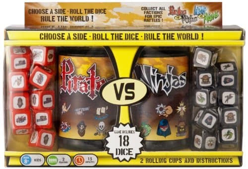 Pirates vs. Ninjas Dice Game by Wiggles 3D