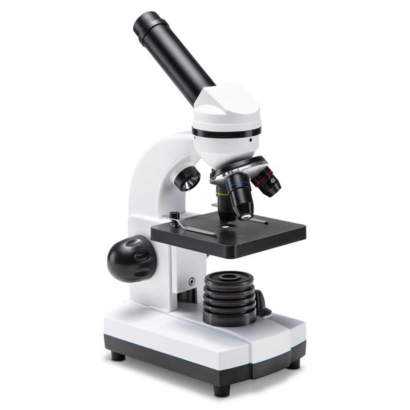 W-LynnBiological Microscope for Students 1600X Compound Microscope Dual LED Microscopes with Phone Adapter for Science Lab Home Study