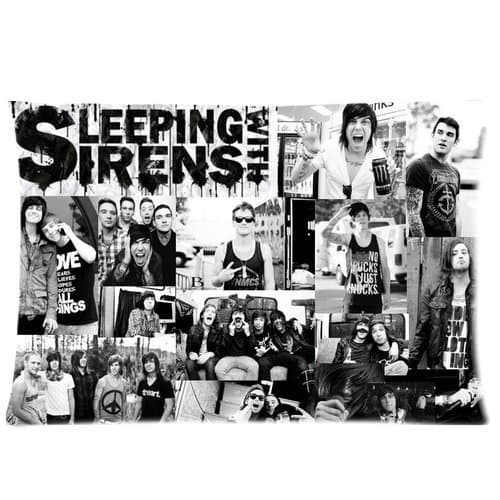 Soft-home sleeping with sirens Kellin Quinn Post-hardcore Band Hybrid Pillowcase Cushion Covers Diy Custom Case 2 Sides Size 20"x30" D47-08