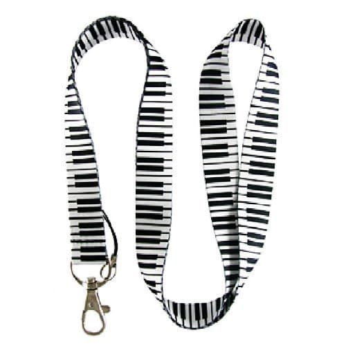 Piano Keyboard Lanyard Keychain Holder