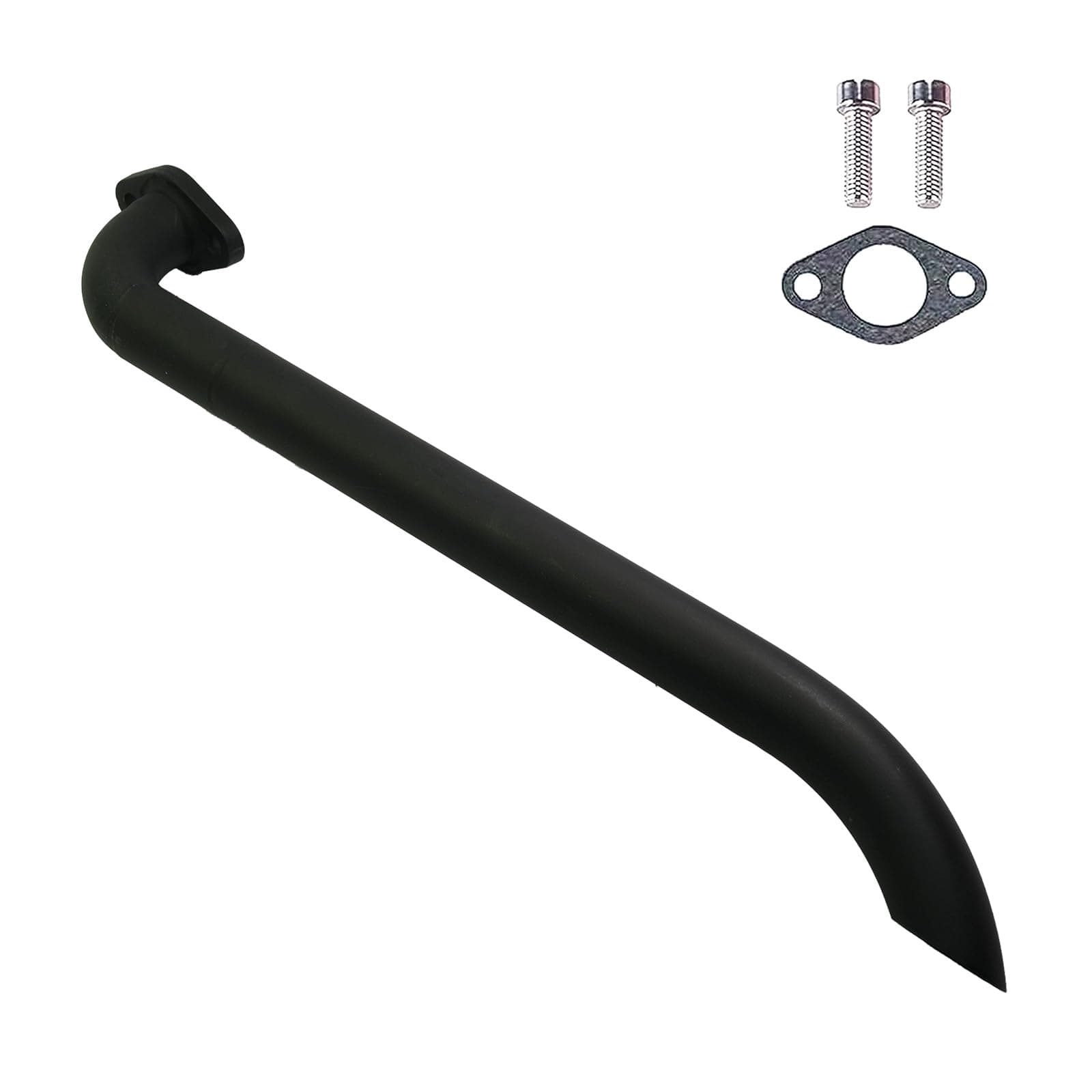 JMCHstore Header Pipe for Lifan 79cc/105cc Engine for Coleman B100 RB100, Hoverheart mb001, Mega Moto MMB80 MMB105, Phatmoto Gas Bike, Motovox MBX10 Orxyearth Dirt Kids Mini Bike MMK80 Go Kart (Black)