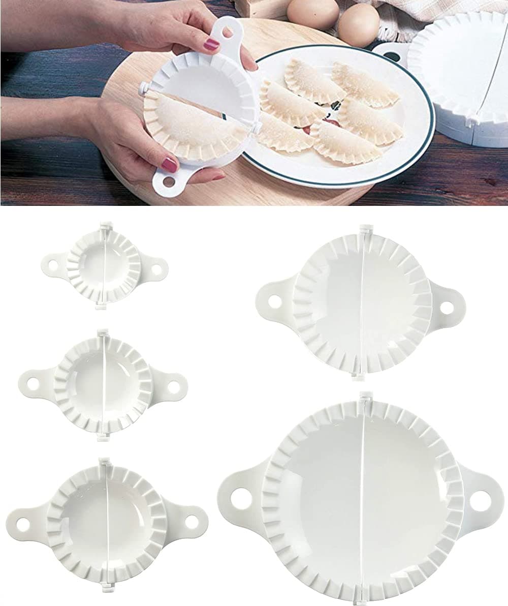 Dumpling Maker Dumpling Tools 5Packs with Different Sizes of Dumpling Mold, Perfect for Making Hand pies, Dumplings, Ravioli, Calzones, Dough Press 5.5/7.5/9.5/12/15.5cm
