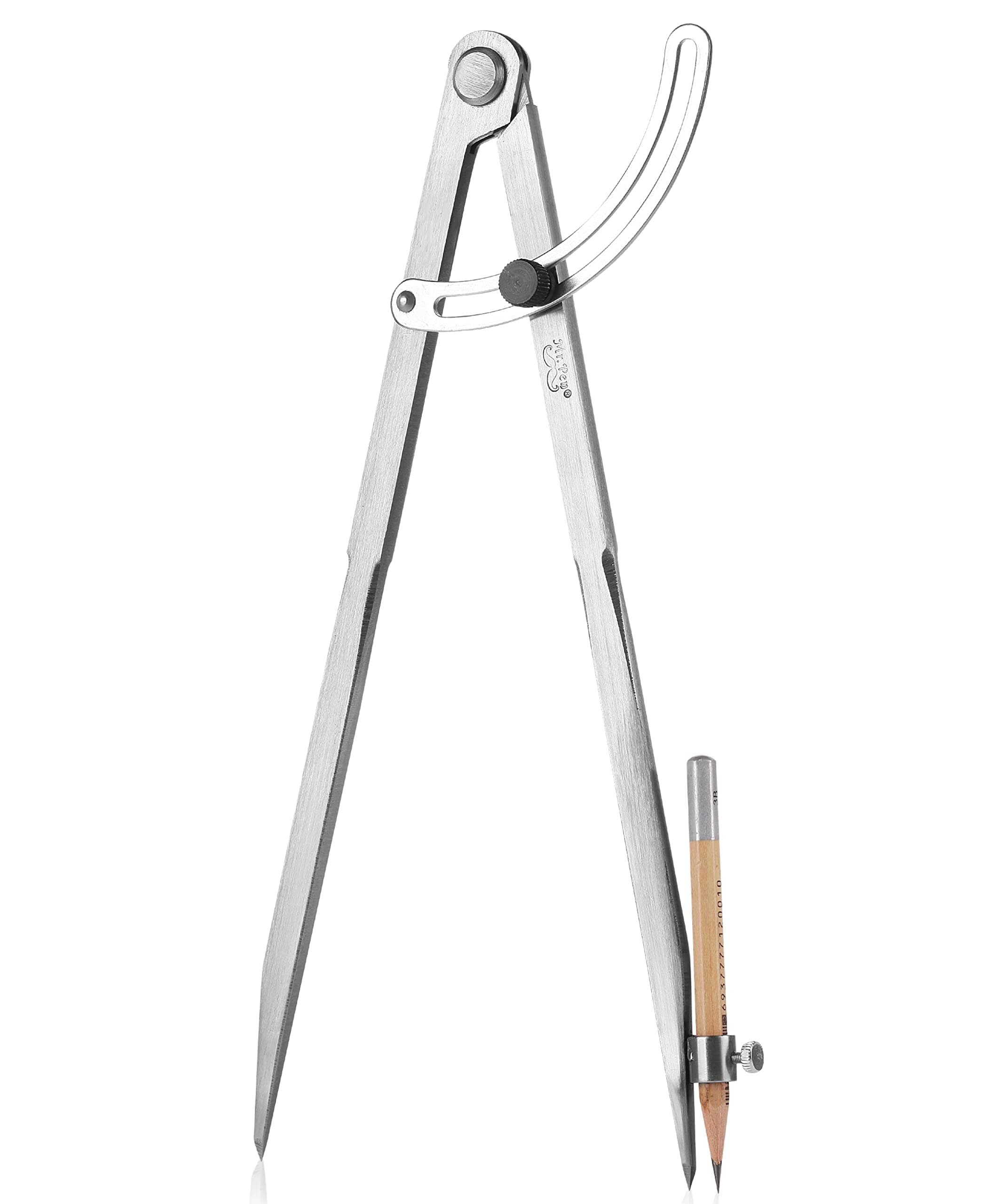 Professional Compass for Woodworking, 8 Inch Compass with Wing