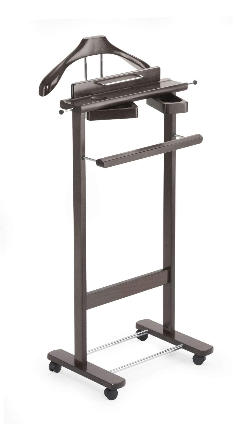 Aris Galant - Luxury Valet Stand In Solid Beech Wood - Made In Italy - Wenge Finish