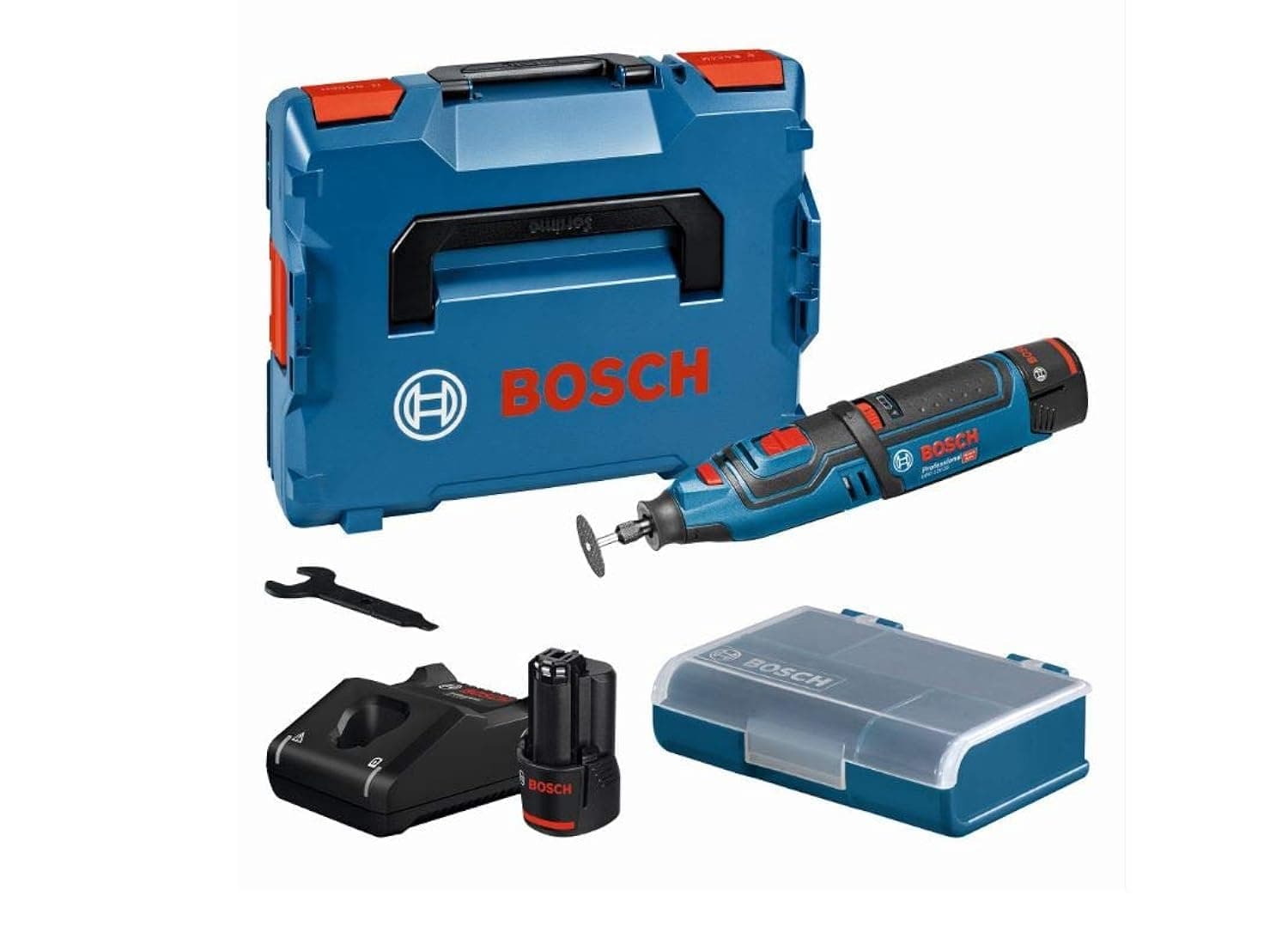 12V System GRO 12V-35 cordless rotary tool (no-load speed: 5,000–35,000 min-1, incl. 2x2.0Ah battery, quick charger, in L-BOXX 102)
