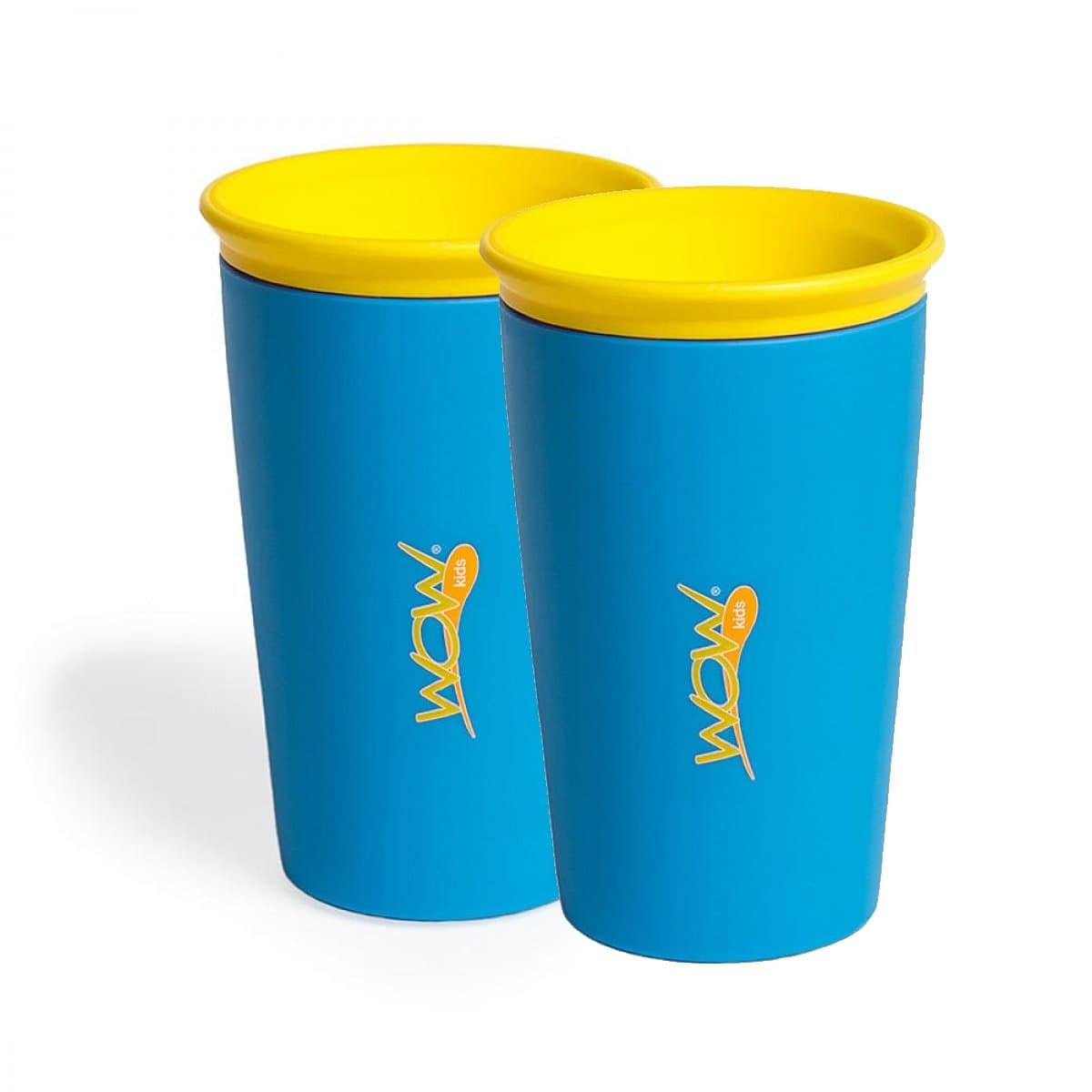 WowGear Spill-Free Wow Cup - Blue Twin Pack