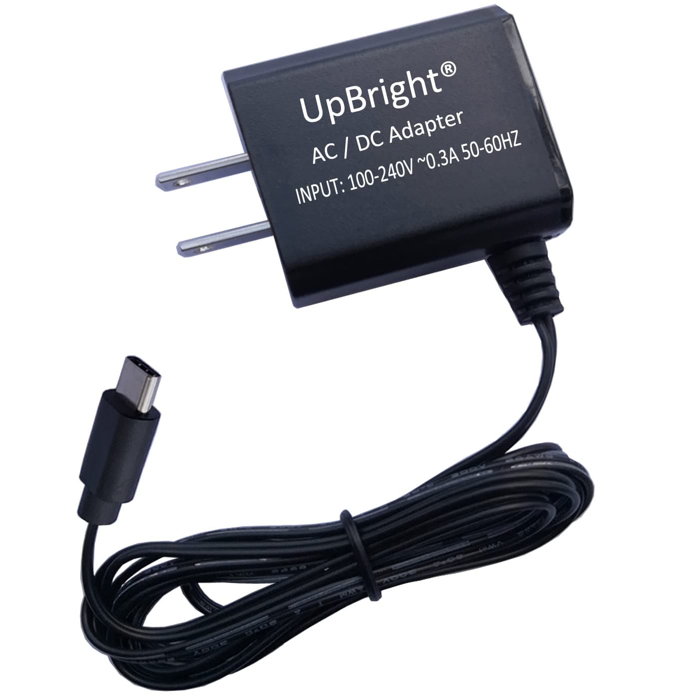 UpBright USB-C 5V AC/DC Adapter Compatible with ‎‎BIGSUN Q984 Q984PRO Spotlight LED Flashlight Floodlamp 14400mAh Battery Outdoor spot Light Farm Hunting Camping Car 5VDC Power Supply Cord Charger PSU